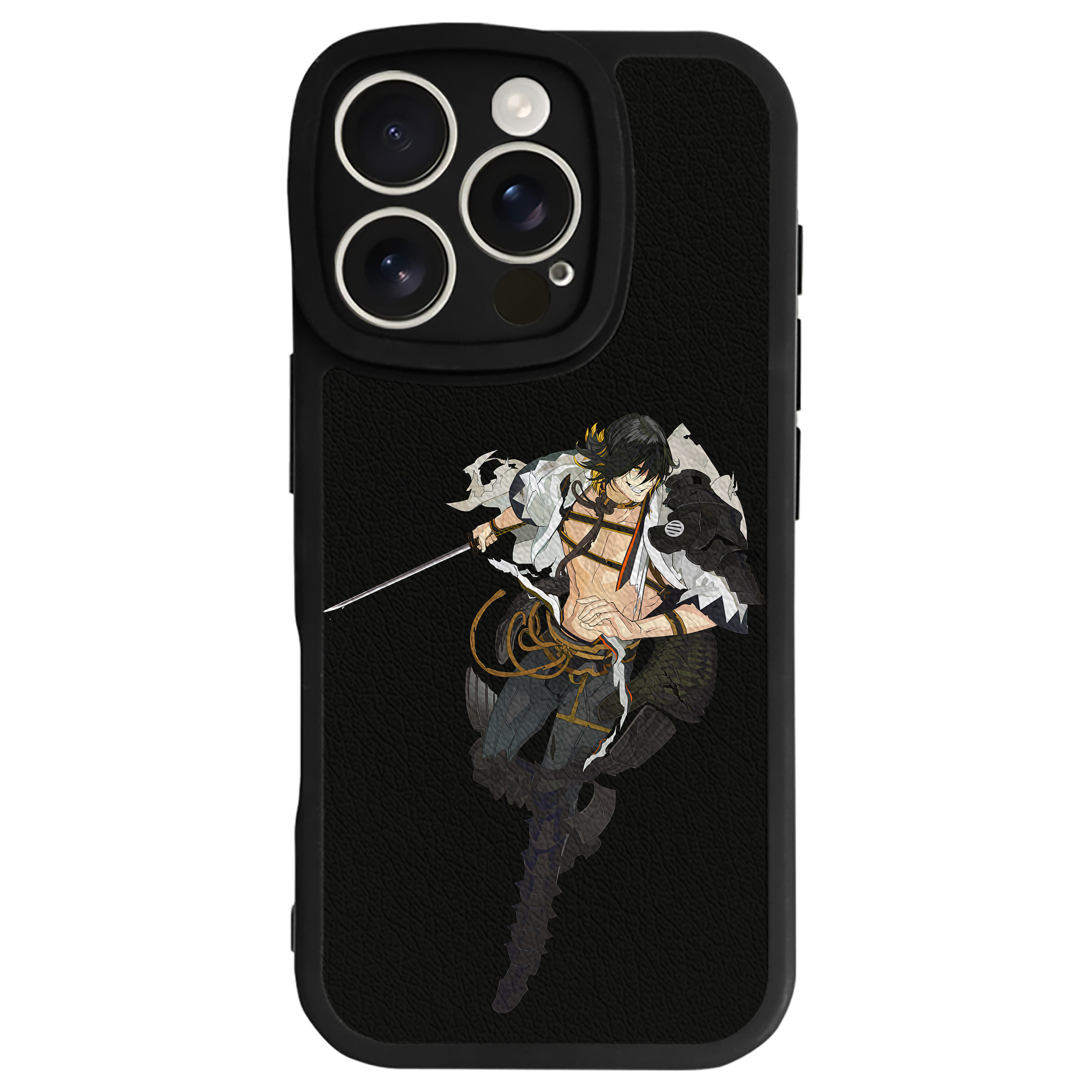 （画像用） 刀剣乱舞 Touken Ranbu 【iPhone 16シリーズ対応】シリコンスマホケース（レザー調） 材質：シリコン